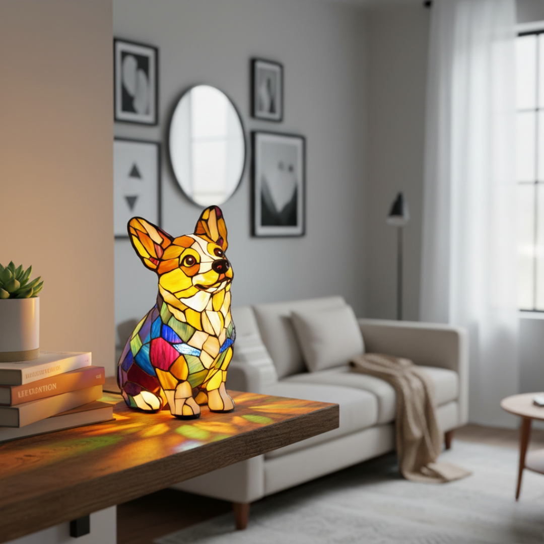 Lampada Corgi Felicità