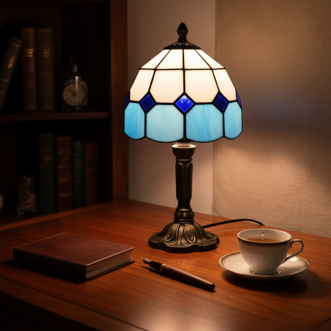 Lámpara de mesa LED estilo mediterráneo