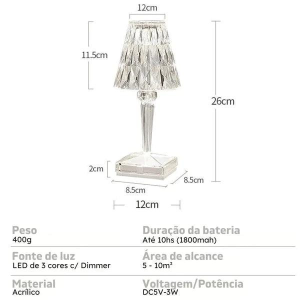 Lampada da Tavolo LED Wireless 3 in 1 Versatile
