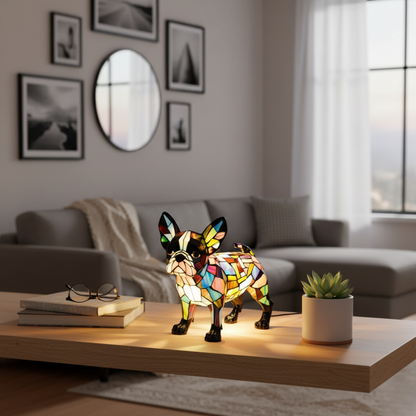 Raffinesse des Boston Terriers – Sanftes Licht für Ihr Zuhause
