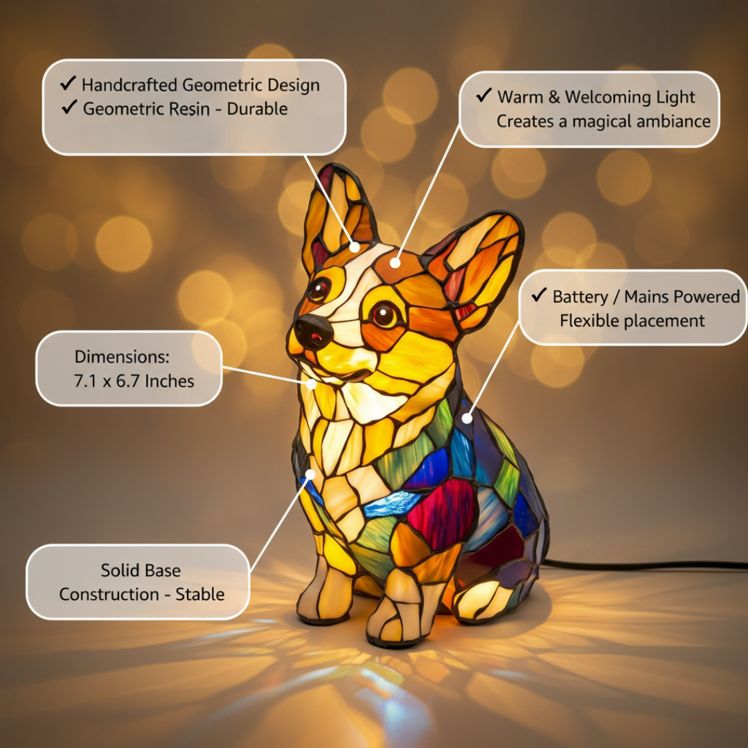Lampada Corgi Felicità