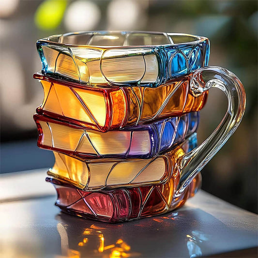 Caneca Lucky 3D Artesanal Original para Amantes de Livros