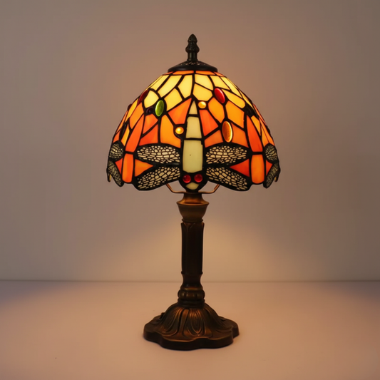 Lampada da tavolo LED decorativa in stile Tiffany