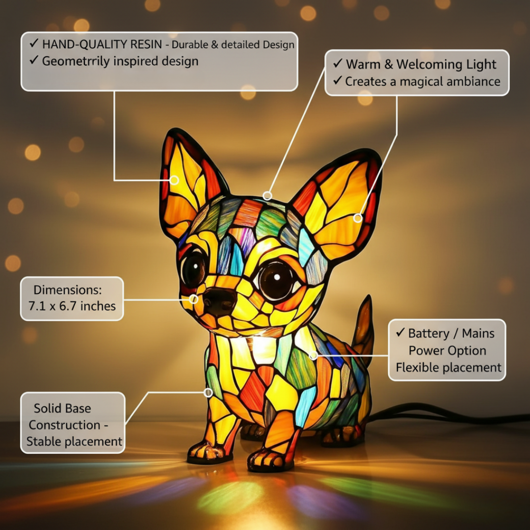 Charmanter Chihuahua – Dekorative Leuchte