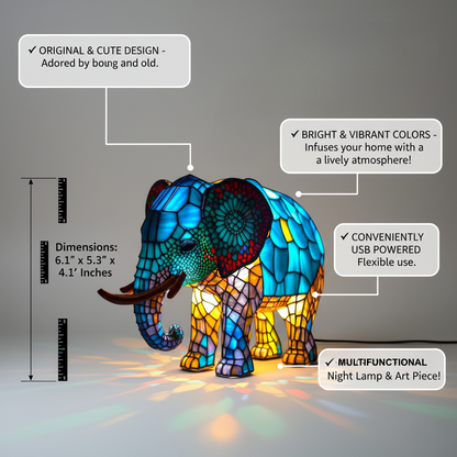 Noa – Lampe Éléphant Enchanteur