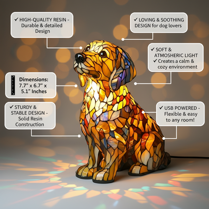 Buddy – Lampada Golden Retriever Spirituale Radiante