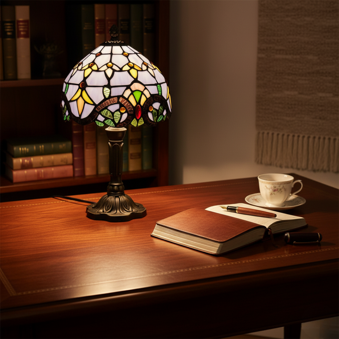 Retro-Tiffany-Tischlampe