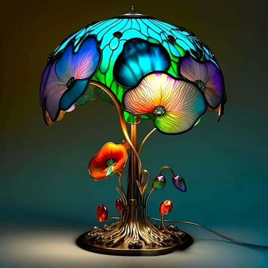 Lampada Boho Fungo e Fiori