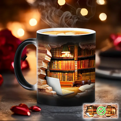 Tazza in Ceramica Magica con Libreria – Effetto Termico