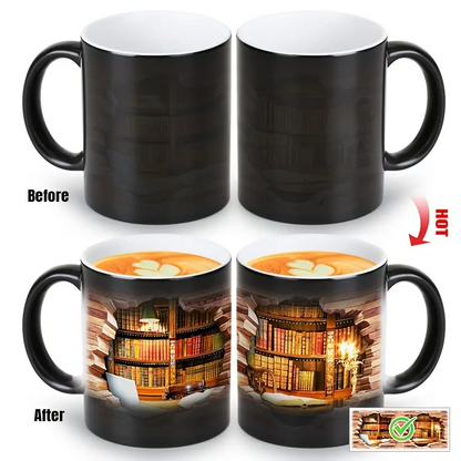 Tazza in Ceramica Magica con Libreria – Effetto Termico