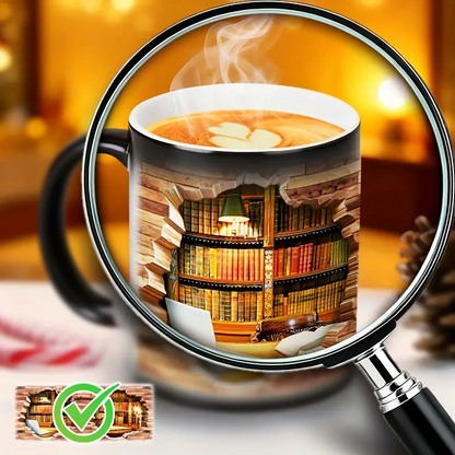 Tazza in Ceramica Magica con Libreria – Effetto Termico
