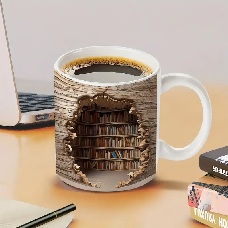 Affascinante Tazza Termica della Biblioteca