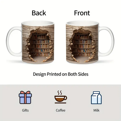 Caneca Encantadora de Biblioteca com Ativação Térmica