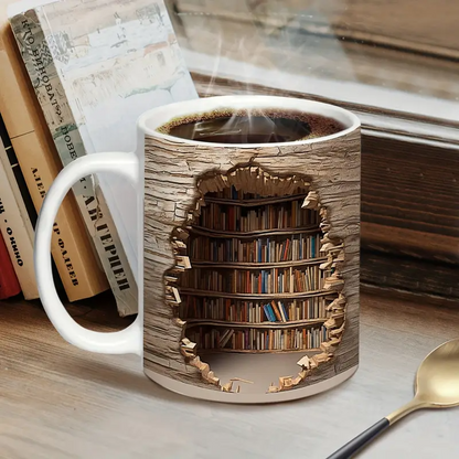 Affascinante Tazza Termica della Biblioteca