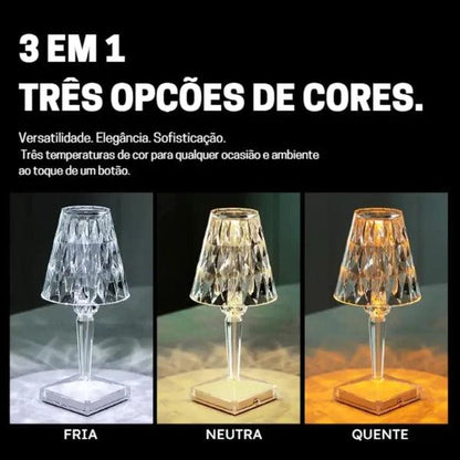 Lampada da Tavolo LED Wireless 3 in 1 Versatile