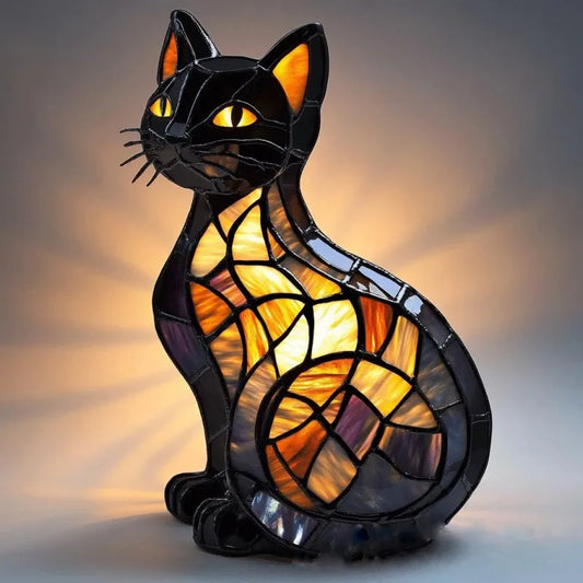 Lampada Gatto Radiante a Mezzanotte