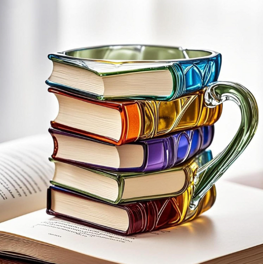 Tazza Aurora 3D Artigianale a forma di Libro II